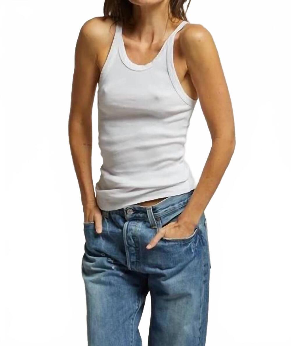 NEW PERFECTWHITETEE annie tank in white